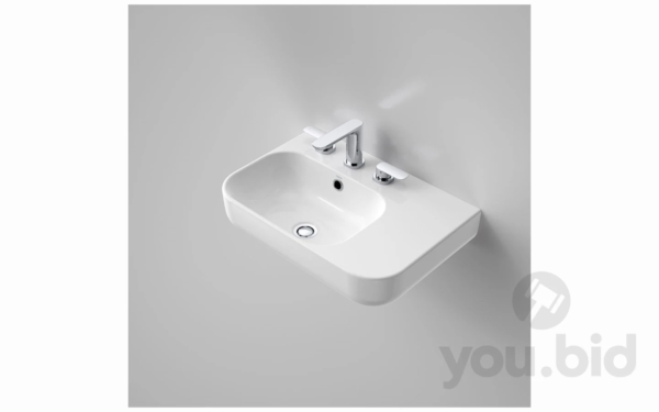 CAROMA Luna Shelf Wall Basin Bathroom Sink (873935W) you.bid - Online Auctions Australia